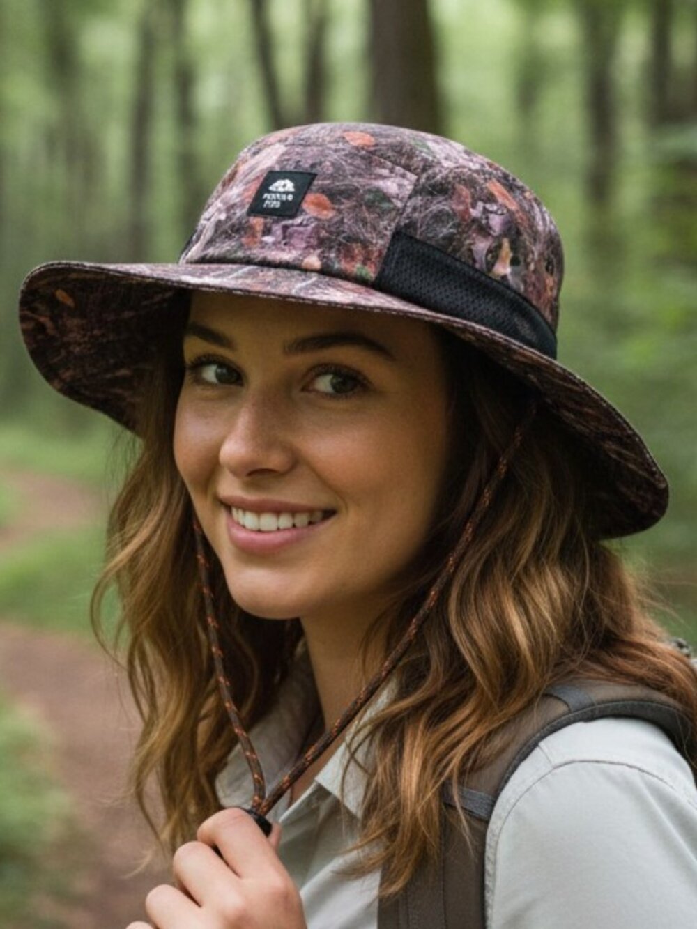 Turtle Fur Headwater Boonie Hat UPF 50- Forest Floor Print